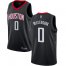 Rockets #0 Russell Westbrook Black Womens Basketball Swingman Statement Edition Jersey