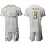 Real Madrid #3 Vallejo White Home Soccer Club Jersey