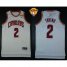 Cavaliers #2 Kyrie Irving White The Finals Patch Stitched Revolution 30 NBA Jersey