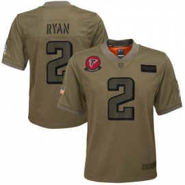 Youth Atlanta Atlanta Falcons #2 Matt Ryan Nike Camo 2019 Salute to Service Game Jersey