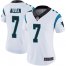 Nike Carolina Panthers #7 Kyle Allen White Womens Stitched NFL Vapor Untouchable Limited Jersey