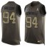 Nike Dallas Cowboys #94 Randy Gregory Green Mens Stitched NFL Limited Salute To Service Tank Top Jersey