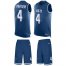 Nike Indianapolis Colts #4 Adam Vinatieri Royal Blue Team Color Mens Stitched NFL Limited Tank Top Suit Jersey