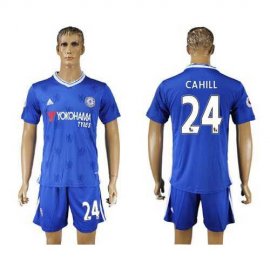 Chelsea #24 Cahill Home Soccer Club Jersey