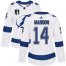 Adidas Tampa Bay Lightning #14 Pat Maroon White 2022 Stanley Cup Final Patch Womens Road Authentic NHL Jersey Womens