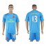 Arsenal #13 Ospina Light Blue Goalkeeper Soccer Club Jersey