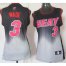 Cheap Women Miami Heat 3 Dwyane Wade Black Grey Revolution 30 Swingman NBA Jerseys