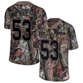 Nike Cincinnati Bengals #53 Billy Price Camo Mens Stitched NFL Limited Rush Realtree Jersey
