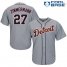 Detroit Tigers #27 Jordan Zimmermann Grey Cool Base Stitched Youth MLB Jersey