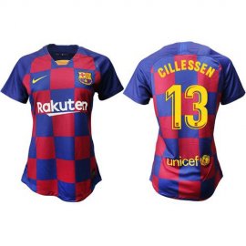 Womens Barcelona #13 Cillessen Home Soccer Club Jersey