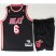 Miami Heat 6 LeBron Jamest Black Hardwood Classics Revolution 30 Swingman Jerseys Shorts NBA Suits Cheap