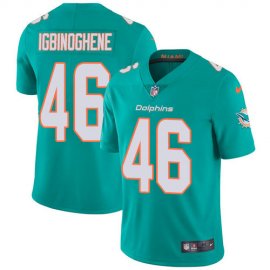 Nike Miami Dolphins #46 Noah Igbinoghene Aqua Green Team Color Youth Stitched NFL Vapor Untouchable Limited Jersey