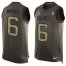 Nike Los Angeles Rams #6 Johnny Hekker Green Mens Stitched NFL Limited Salute To Service Tank Top Jersey