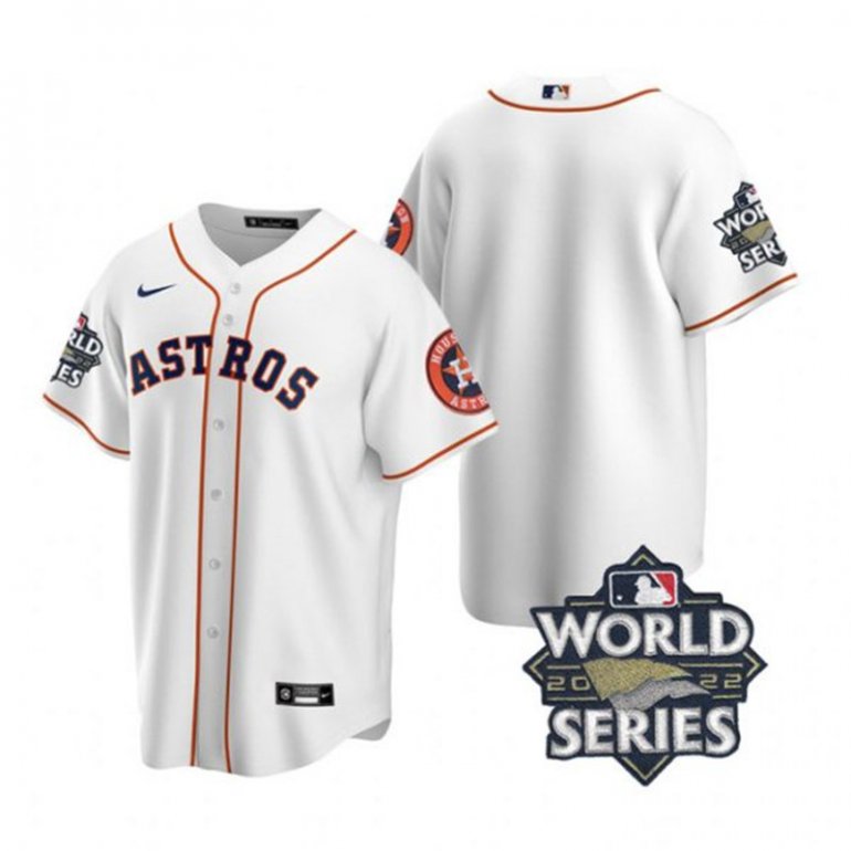 Astros Blank White Nike 2022 World Series Cool Base Jersey Astros Blank White Nike 2022 World Series Cool Base Jersey