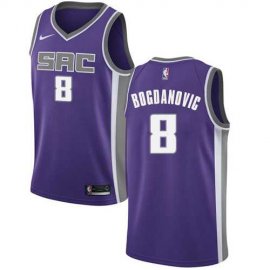Mens Nike Sacramento Kings #8 Bogdan Bogdanovic Purple NBA Swingman Icon Edition Jersey