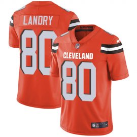 Nike Cleveland Browns #80 Jarvis Landry Orange Alternate Mens Stitched NFL Vapor Untouchable Limited Jersey