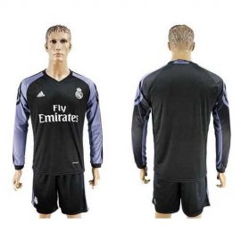 Real Madrid Blank Sec Away Long Sleeves Soccer Club Jersey