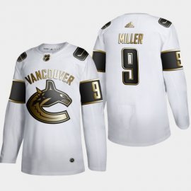 Vancouver Canucks #9 JT Miller Mens Adidas White Golden Edition Limited Stitched NHL Jersey