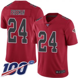 Nike Atlanta Falcons #24 Devonta Freeman Red Mens Stitched NFL Limited Rush 100th Season Jersey