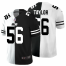 New York New York Giants #56 Lawrence Taylor Mens Black V White Peace Split Nike Vapor Untouchable Limited NFL Jersey