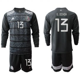 Mexico #13 G.Ochoa Home Long Sleeves Soccer Country Jersey