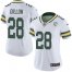 Nike Green Bay Packers #28 AJ Dillon White Womens 100th Season Stitched NFL Vapor Untouchable Limited Jersey