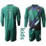France #1 Lloris Green Goalkeeper Long Sleeves Kid Soccer Country Jersey