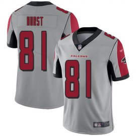 Nike Atlanta Falcons #81 Hayden Hurst Silver Mens Stitched NFL Limited Inverted Legend Jersey