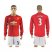 Manchester United #3 Shaw Red Home Long Sleeves Soccer Club Jersey