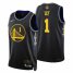 Golden State Golden State Warriors #1 Damion Lee Mens Nike Black Swingman 2022 NBA Finals City Edition Jersey Mens