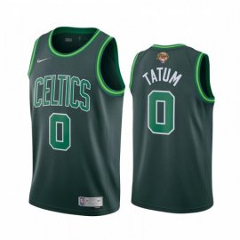 Nike Boston Celtics #0 Jayson Tatum Green Swingman Youth 2022 NBA Finals Earned Edition Jersey Youth