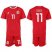 Wales #11 Giggs Red Home Soccer Club Jersey