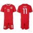 Wales #11 Giggs Red Home Soccer Club Jersey