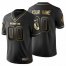 Washington Redskins Custom Mens Nike Black Golden Limited NFL 100 Jersey