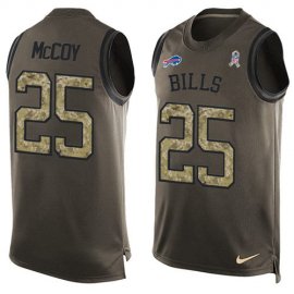 Nike Buffalo Bills #25 LeSean McCoy Green Mens Stitched NFL Limited Salute To Service Tank Top Jersey