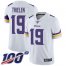 Nike Minnesota Vikings #19 Adam Thielen White Youth Stitched NFL 100th Season Vapor Limited Jersey