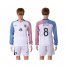 France #8 Payet Away Long Sleeves Soccer Country Jersey