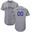 Colorado Rockies Majestic Alternate Flex Base Authentic Collection Custom Jersey Gray