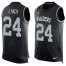 Nike Las Vegas Raiders #24 Marshawn Lynch Black Team Color Mens Stitched NFL Limited Tank Top Jersey