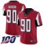 Nike Atlanta Falcons #90 Marlon Davidson Red Team Color Mens Stitched NFL 100th Season Vapor Untouchable Limited Jersey