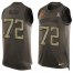 Nike Cleveland Browns #72 Eric Kush Green Mens Stitched NFL Limited Salute To Service Tank Top Jersey