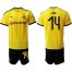 Dortmund #14 Isak Home Soccer Club Jersey