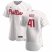 Philadelphia Phillies #41 David Hale Mens Nike White Home 2020 Authentic Player MLB Jersey