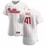 Philadelphia Phillies #41 David Hale Mens Nike White Home 2020 Authentic Player MLB Jersey