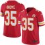 Nike Kansas City Chiefs #35 Christian Okoye Red Team Color Mens Stitched NFL Vapor Untouchable Limited Jersey