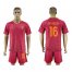 Roma #16 De Rossi Red Home Soccer Club Jersey