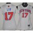 Cheap Women New York Knicks 17 Lin White NBA Jerseys