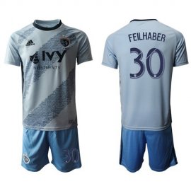 Sporting Kansas City #30 Feilhaber Home Soccer Club Jersey