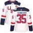 Team USA #35 Cory Schneider White 2016 World Cup Womens Stitched NHL Jersey