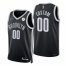 Nike Nets Custom Black Mens 2021-22 NBA 75th Anniversary Diamond Swingman Jersey – Icon Edition